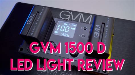 Gvm 1500d Led Lights Review Youtube