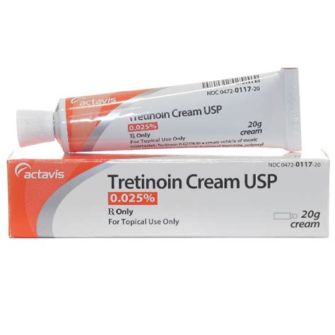 Tretinoin 0025 Cream 20 Gm By Actavis Pharma