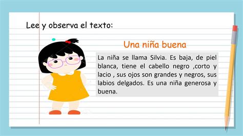 Ejemplo De Un Texto Descriptivo Corto Para Niños Mas De 200 Fichas De