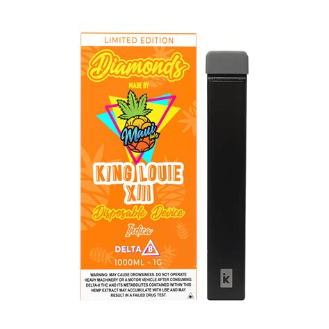 King Louie Xiii Diamonds Delta 8 Disposable Vape Maui Labs