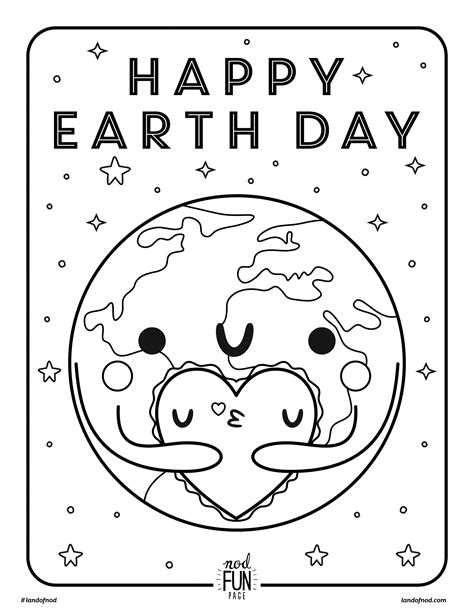 Free Printable Coloring Page: Earth Day - Crate&Kids Blog