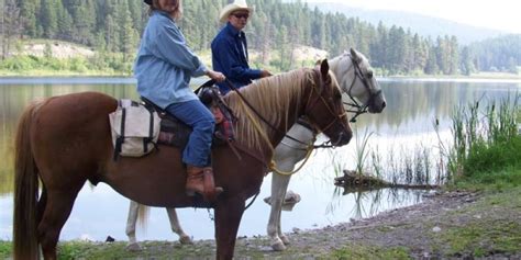 Trail Rides At Bar W Guest Ranch Whitefish Montana Lodging Dining