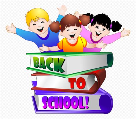 Png Cartoon Happy Kids Children Back To School Citypng