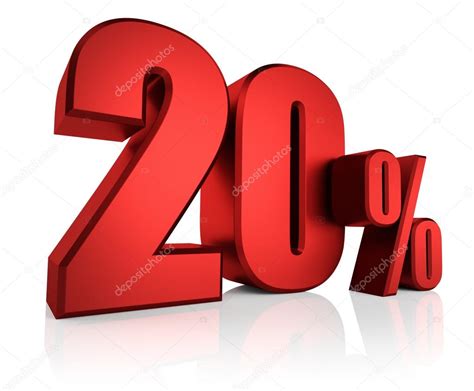 Red 20 Percent Stock Photo By ©threeart 63671505