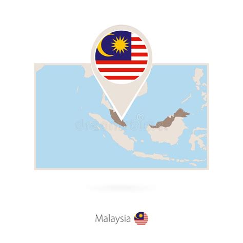 Map Icon Of Malaysia Blue Map Of Asia With Highlighted Malaysia In Red