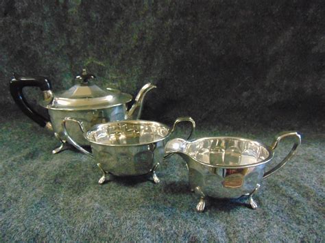 Silver Plate Regency Style Teapot Milk Jug And Sugar Bowl Etsy Uk