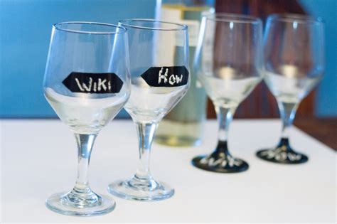 How To Design Chalkboard Wine Glasses 6 Steps With Pictures