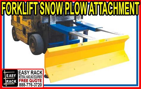 commercial grade forklift snow plow attachment  sale