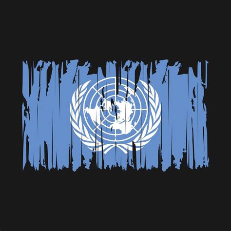 United Nations Flag Brush Vector Illustration 20166519 Vector Art At