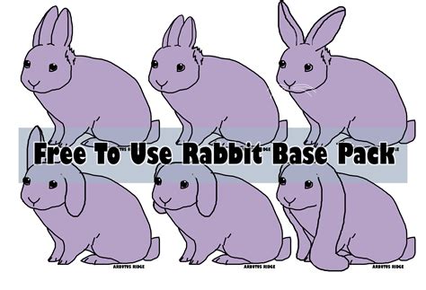 Rabbit Base Pack F2u By Arbutusridge On Deviantart