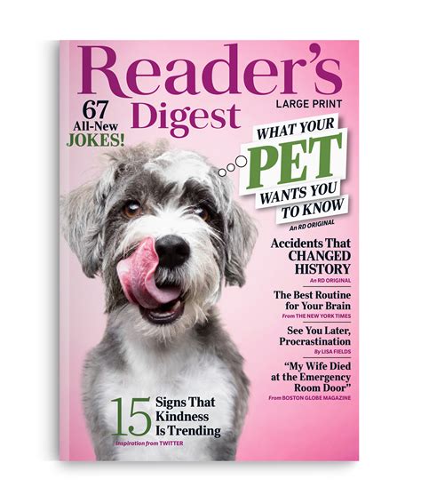 Readers Digest Large Print Magazine Shop Readers Digest