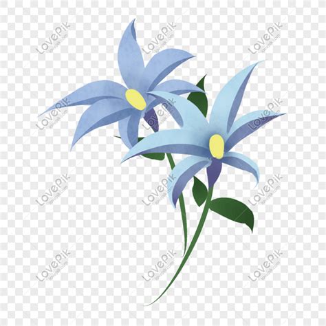 Gambar Bunga Biru Kartun Gambar Bagian Tumbuhan