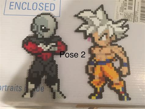 Goku Perler Bead Pixel Art Sprites Full Sized Dragonball Etsy