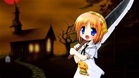 Cute Halloween Anime Wallpapers Top Free Cute Halloween Anime Backgrounds Wallpaperaccess