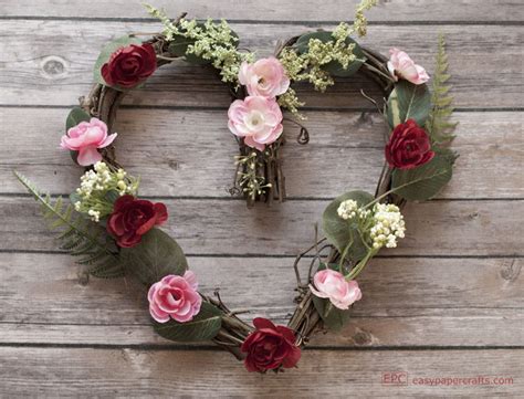 Heart Wreath Diy That Is Simple And Easy To Make — Epc Crafts