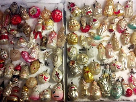 Collection Of German Blown Glass Christmas Ornaments For Sale At The Golden Glow Of Ch