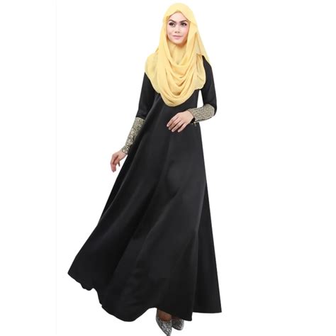 Kaftan Abaya Islamic Muslim Women Long Sleeve Elegant Maxi Cocktail