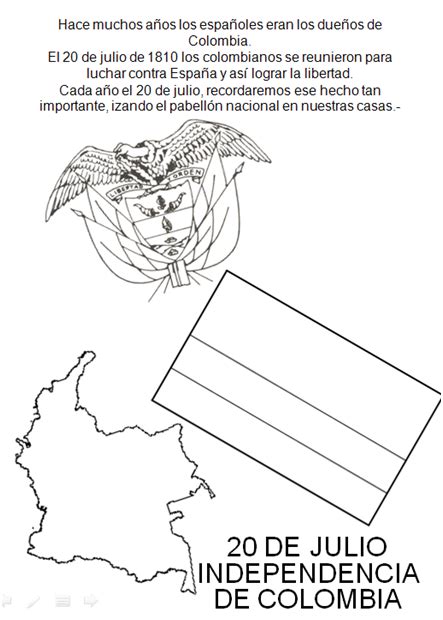 Dibujos Del Escudo De Colombia Para Colorear Novocomtop