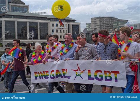 Fine Gael Members At Dublin Pride Editorial Stock Image Image Of Ireland Homosexuality 221849564