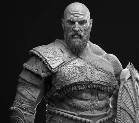Kratos God Of War Ragnarok Stl File Ready For 3d Print Files Etsy