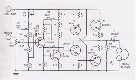 The c1 is a coupling capacitor to block dc voltage away. Headphone Amplifier Circuit Design