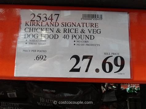 It contains kirkland's usual ingredients: Kirkland Signature Super Premium Chicken Adult Dog Food