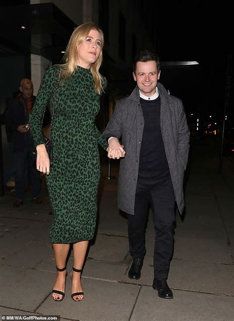 declan donnelly and his wife ali astall enjoy a rare loved up date night in mayfair daily mail