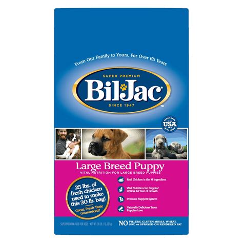 We're a family brand making premium dog food for important members of your family tag pictures of your dog with #biljacbeliever for a feature! Bil-Jac® Large Breed Puppy Food | Dog food recipes, Large breed puppy food, Puppy food
