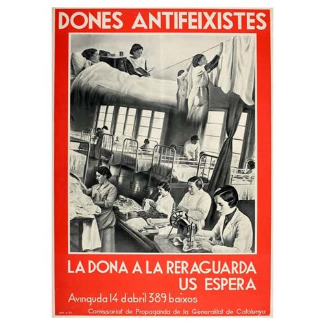 Original Vintage Spanish Civil War Poster July 18 Julio 1936 1937