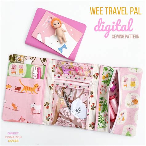 Wee Travel Pal Digital Sewing Pattern Pdf Two Versions Etsy Sewing