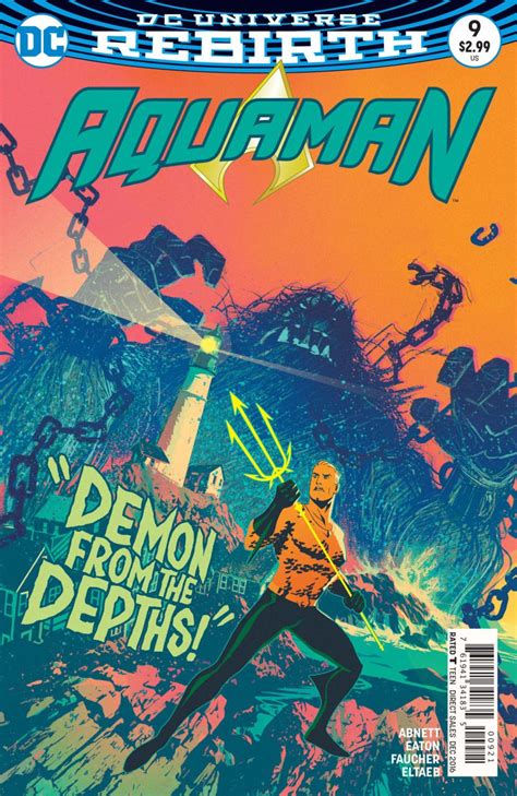 Aquaman 2016 9 Vf Nm Joshua Middleton Dc Universe Rebirth