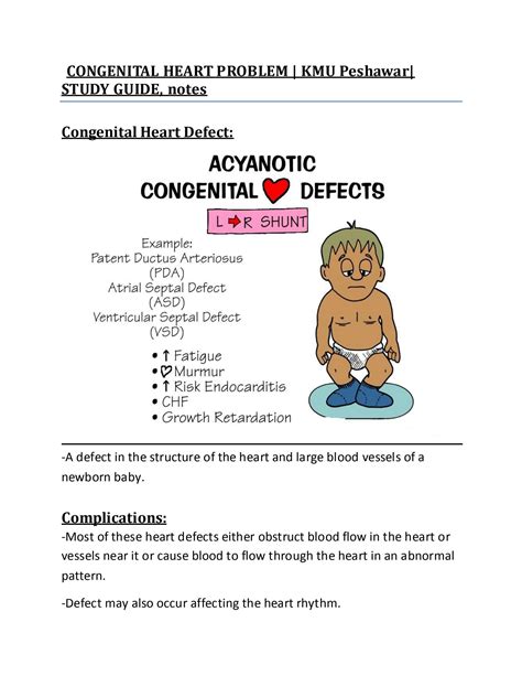Solution Chd Congenital Heart Defects Causes Symptoms And Treatment