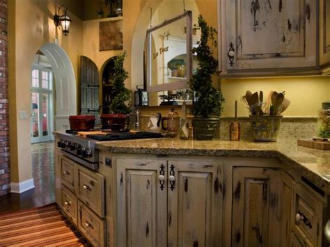 The easiest to distress are white cabinets, as they easily take the pigments of the staining/antiquing glazes. Distressed Kitchen Cabinets: Pictures & Ideas From HGTV | HGTV