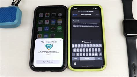 Unfortunately, ios doesn't let you see it, but there're some other options. Share WiFi without password on iPhone - YouTube