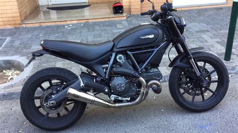 Matte Black Ducati Scrambler