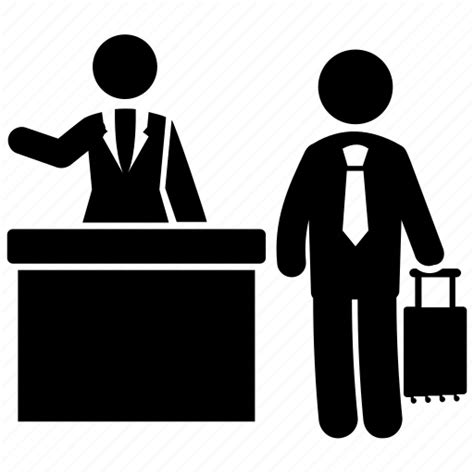Air Travel Airport Human Airport Receptionist Human Pictogram