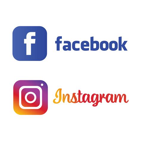 Facebook Instagram Logotyp Ikon Vektor 6959704 Ladda Ner Gratis