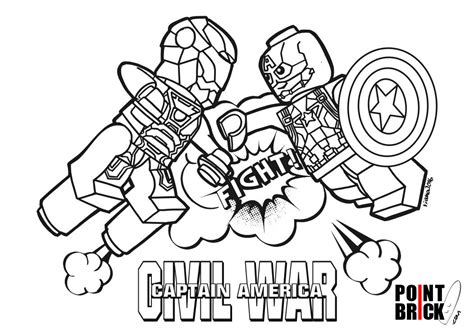 In these page, we also have variety of images available. Disegni da Colorare LEGO Capitan America Civil War - Cap e ...