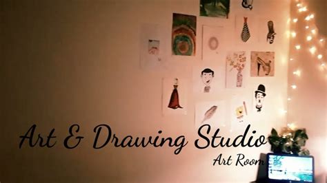 My Mini Art Studio Tour My Art Room Art And Drawing Studio Youtube