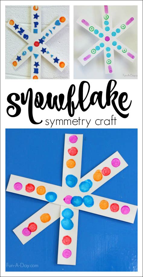 Simple Symmetry Snowflake Craft For Preschoolers Preschool Crafts