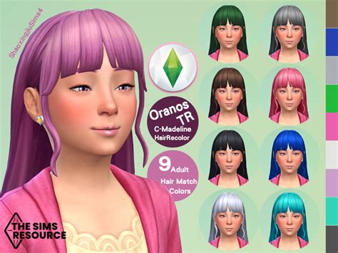 The Sims Resource Child Madeline Hair Recolor