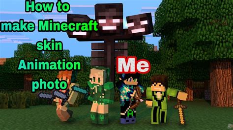 How To Make Minecraft Skin Animation Photo For Youtube Videos Youtube