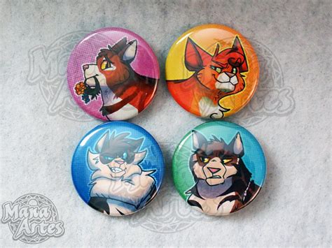 Cat Warriors Pin Button Set 2 Pick Your Buttons 15 Etsy