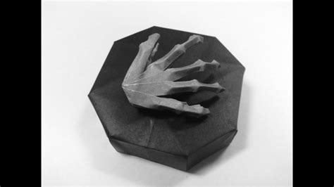折り紙origami スケルトンハンド Skeleton Hand 折り方 Youtube