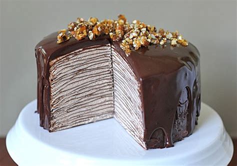 Bookmark This Recipe Darkest Chocolate Cr Pe Cake