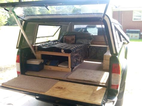 A tour around a ute canopy i've made at home with a built in rooftop tent that folds out of the canopy roof. camper shell on | Camper shells