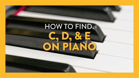 How To Find C D And E On The Piano Hoffman Academy Piano Lesson 4
