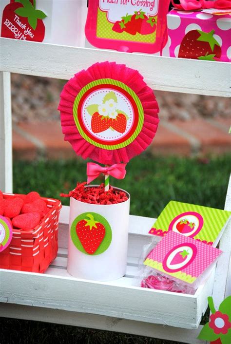 Strawberry Shortcake Birthday Party Favor Bag By Krownkreations Birthday Party Favors