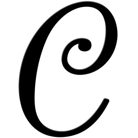 C In Fancy Letters Clip Art Library