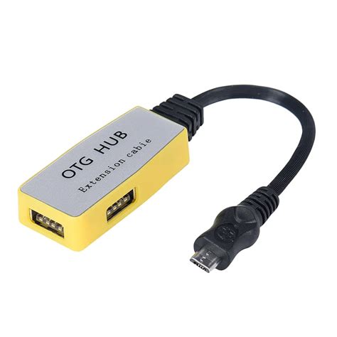 In Stock Portable Plug And Play Mini Otg 2 In 1 Usb 20 3 Port Power